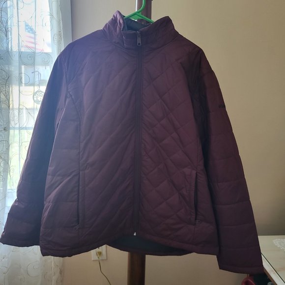 BNWT Columbia Snowmelt Valley II Jacket 2X Wine - Picture 8 of 11